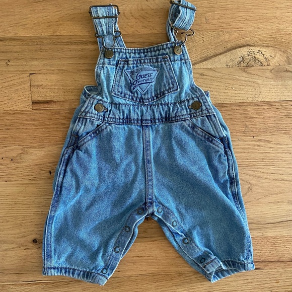 Guess Bottoms Vintage 9s Guess Baby Denim Overalls Poshmark